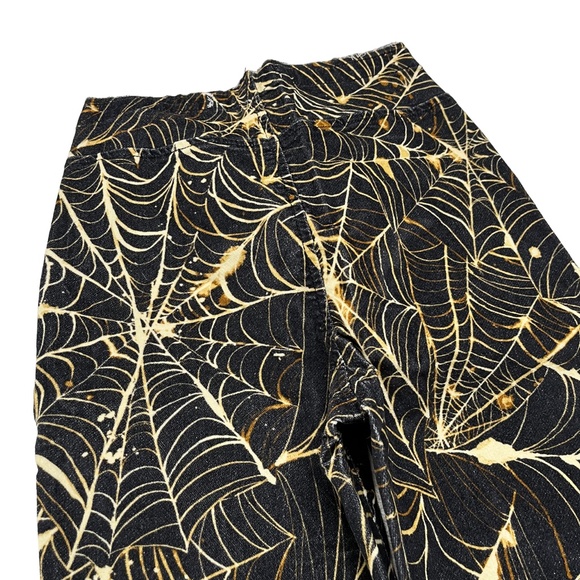 Urban Outfitters Spider Web Print Ruched V-Front Pant 26 - Picture 9 of 15